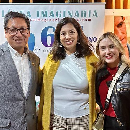 Vladimir Paspuel, María Cristina Carrillo y Paula Noboa, Cónsul del Ecuador en Madrid