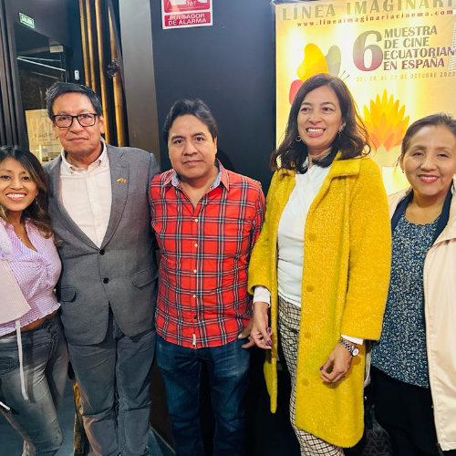 En la inauguración con Nadia Morales, Vladimir Paspuel, Ricardo Chanchai y Elizabeth Sánchez